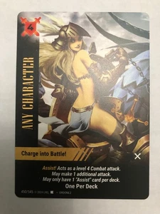 Charge into Battle! Any Character #450 - OverPower World Legends Prize Pack Card - Picture 1 of 1