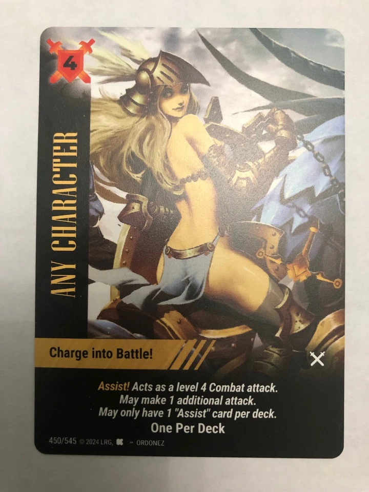 Charge into Battle! Any Character #450 - OverPower World Legends Prize Pack Card - Image 1 of 1