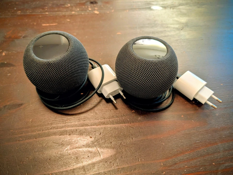 2x Apple HomePod Mini (Stereo-Paar) - Space Grau | Top Zustand - Bild 1 von 1