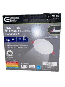 Commercial Electric Premium Series Ultraslim Canless Recessed Light Adjustable - Picture 1 of 2