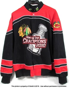 NEW G-III SPORTS 2010 CHICAGO BLACKHAWKS STANLEY CUP CHAMPIONSHIP JACKET SZ 2XL - Picture 1 of 6
