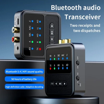 Bluetooth-kompatibler 5.4-Audio-Adapter APTX-Empfänger und -Sender 2-in-1 - Bild 1 von 4