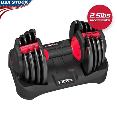 Adjustable Dumbbells 25lb Quick-Select Home Gym Weight Set Anti-Slip Grip New - Image 1 of 4