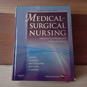 Medical Surgical Nursing Lewis 8th Edition Vol 1 Assessment Management Hardcover - Picture 1 of 24