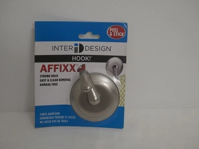 iDesign Silver Affixx Peel and Stick Hook  (1B2) - Image 1 of 3