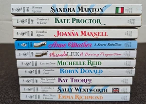 Harlequin Presents Book lot of 10 1992 June July 1993 Kate Proctor Kay Thorpe - Imagen 1 de 15