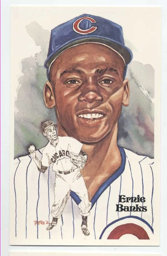 Ernie Banks 未签名 PEREZ STEELE 明信片 - 5.00 特别版 — 第 1/1 张图片