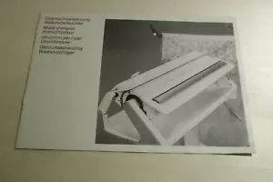 NUR alte Bedienungsanleitung Bügelmaschine Wäschebefeuchter 70er Anleitung - Bild 1 von 1