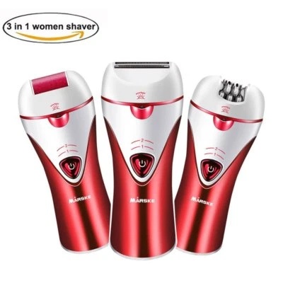 Barbeador elétrico sem fio úmido e seco depilador recarregável 3 em 1 - Imagem 1 de 4