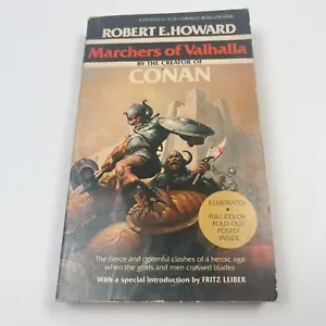Marchers of Valhalla Robert E. Howard PB 1st Berkley (1978) with Fold-Out - Picture 1 of 9