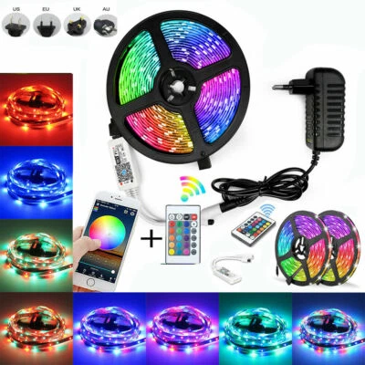 DC12V 5050 WiFi  LED Strip Light RGB SMD Waterproof Lamp Remote 12V power supply - Image 1 of 4