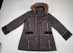 Dolce & Gabbana Brown Jacket Coat Fur Trimmed Hood Pockets Arms - Size 4XL - Picture 1 of 24