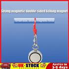 Magnet Fishing Kit Double Sided Strong for Deep Sea (M48-1+6x20m Rope+Gloves)
