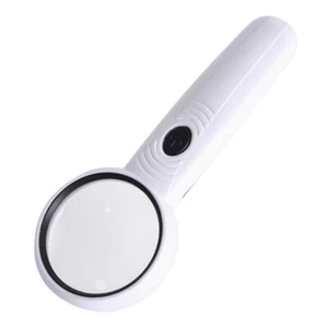 7X Magnifying Glass Hand Held Magnifier Zoomer Loupe With 2LED+UV Lights Jewelry - Picture 1 of 11