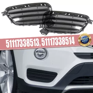 Left / Right Front Fog Light Bumper Grille For 2015-2017 BMW X3 28D 28i Outer - Picture 1 of 9