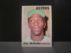 1970 Topps #672 Leon McFadden Houston Astros HI Number VG