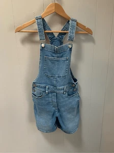 J. Crew Crewcuts Girls Denim Overall Shorts Size 12 - Picture 1 of 7