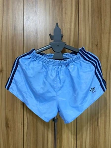 Pantalones Cortos Adidas Vintage Años 80 Nylon Hechos en Alemania Occidental Azul Talla M Para Hombre’s - Imagen 1 de 15