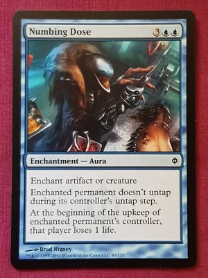 Magic The Gathering NEW PHYREXIA NUMBING DOSE blue card MTG - Image 1 of 2