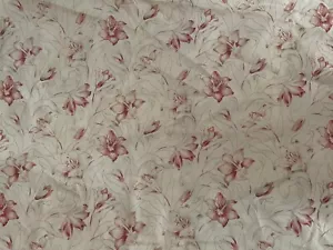 COLEFAX AND FOWLER Flower Garden lino stampato lampone bianco caldo 4+ metri nuovo - Foto 1 di 4