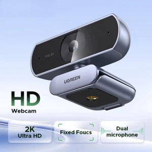 2K Webcam with Microphone, Full HD USB Web Camera, Adjustable FOV, Auto Light - Picture 1 of 23