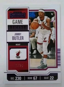 2023-24 Panini Contenders #69 Jimmy Butler Game Ticket Purple Foil 08/25 - Picture 1 of 3