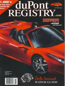 duPont Registry Magazine October 2011 FERRARI 458 SPIDER - Picture 1 of 1