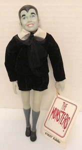 Muñeca Hamilton Gifts Presents EDDIE MUNSTER de los años 80 MWT vinilo de felpa 1964 J12 - Imagen 1 de 3