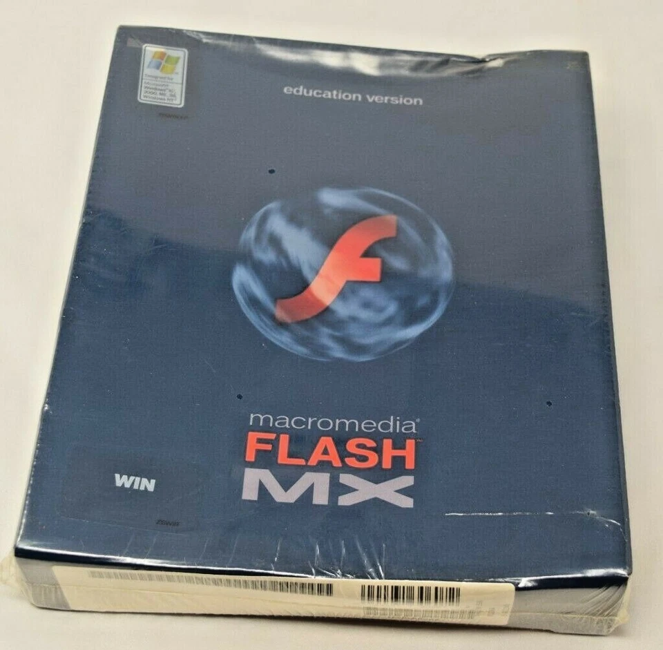 NOS Macromedia Flash MX Win Education Version Factory Sealed - Image 1 of 4