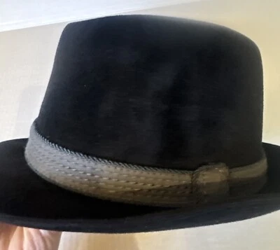 Vintage Men’s Mayser Fedora German Handcrafted Wool Hat Rope Accent, A. Heidmann - Image 1 of 4