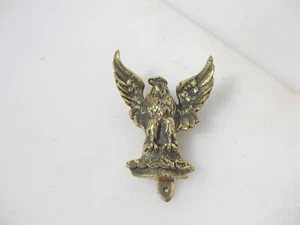 Vintage Brass Door Knocker Antique Old Strike Plate Eagle Bird USA - Picture 1 of 10