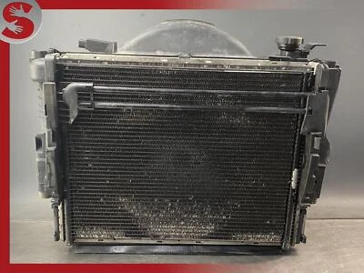 BMW E46 330CI 325I RADIADOR DELANTERO AC CONDENSADOR VENTILADOR CUBIERTA ENFRIADOR OEM Foto 1 de 4
