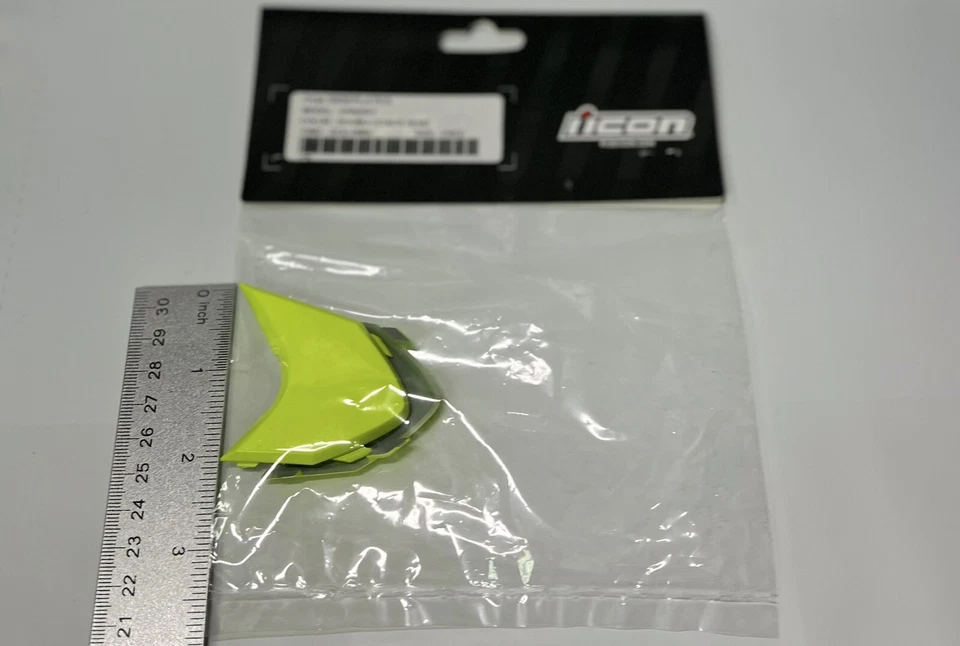 ICON VARIANT HELMET REPLACEMENT SIDEPLATES DOUBLE STACK HI-VIZ #0133-0988 - Image 1 of 1