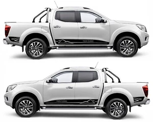 Fits N Trek Nissan Navara Rocker Side Stripe Graphics Both Sides Decals Pro4x - Picture 1 of 6