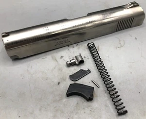 Lorcin L9 9mm Pistol Parts: Stripped Slide, Recoil Spring, Extractor & Pin - Picture 1 of 9