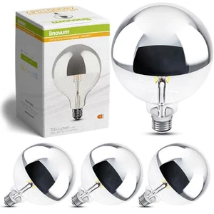 4 Stück E27 LED Glühbirne Vintage Filament Globe XXL - G125 Kopfspiegel Lampe - Bild 1 von 10
