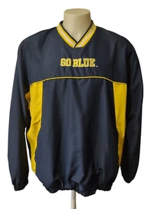 University Of Michigan Pullover Men's Size XL Embroidered Go Blue 2 Pockets - Picture 1 of 19