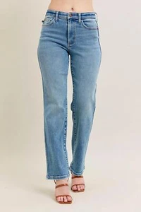 Jeans rectos vintage Judy azul talla completa Hw talla grande - Imagen 1 de 23
