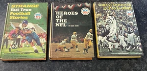 3 Vintage HC NFL Fußball Bücher tolle Momente Helden seltsame wahre Punt Pass Kick - Bild 1 von 12