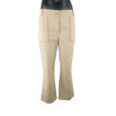 Pantalones para mujer CAMILLA PIHL beige topo recortados rectos relajados M Foto 1 de 4