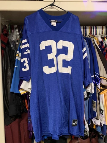Edgerrin James Indianapolis Colts Blue Puma Jersey Mens 2XL Cover