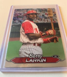 Barry Larkin 2024 Topps Stadium Club Chrome Parallel Cincinnati Reds - Picture 1 of 1