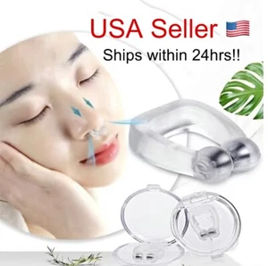 Stop Snoring Magnetic Nose Clip Sleep Apnea Device Comfortable Small Easy To Use - Picture 1 of 11