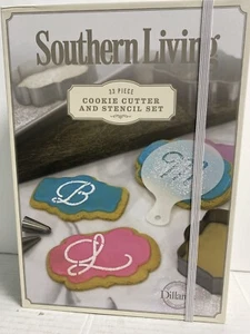 Southern Living 33 Piece Cookie Cutter and Stencil Set New Decorating Letters - Picture 1 of 6