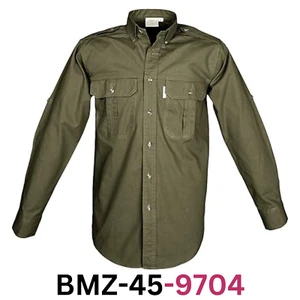 Tag Safari Trail Men's Shirt Long Sleeve, 100% Cotton Shirt for Hunters, Moss, L - Picture 1 of 4