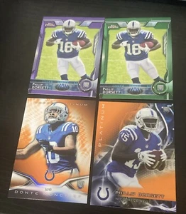 Philip Dorsett 4 Karten Color Refractor Rookie rc Lot Football Colts - Bild 1 von 2