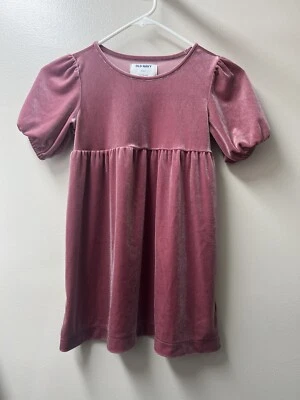 Girls Old Navy Velvet Velour Tunic Top Or Dress Size Small 6/7 - Image 1 of 4