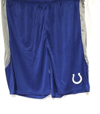 Mens Fanatics NFL Indianapolis Colts Big & Tall Polyester Logo Football Shorts - Image 1 of 4
