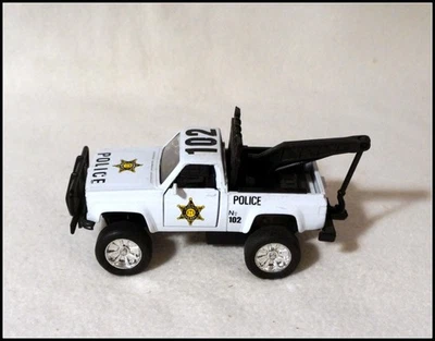 VINTAGE Yatming 1990 Chevy C/K Police Pickup Truck Diecast Tow Truck #Z1071 - Image 1 of 4