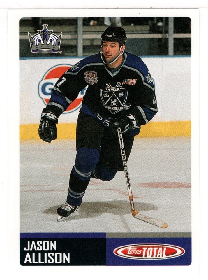 Jason Allison - LA Kings Team Checklist (Hockey Card) 2002-03 Topps Total # 13 - Image 1 of 1